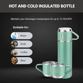 500ML Stainless Steel Vacuum Flask Gift Set Office Business Style Thermos Bottle Outdoor Hot Water Thermal Insulation Have Gift - Reboot Athletic Power – Santé, Sport et Récupération à domicile
