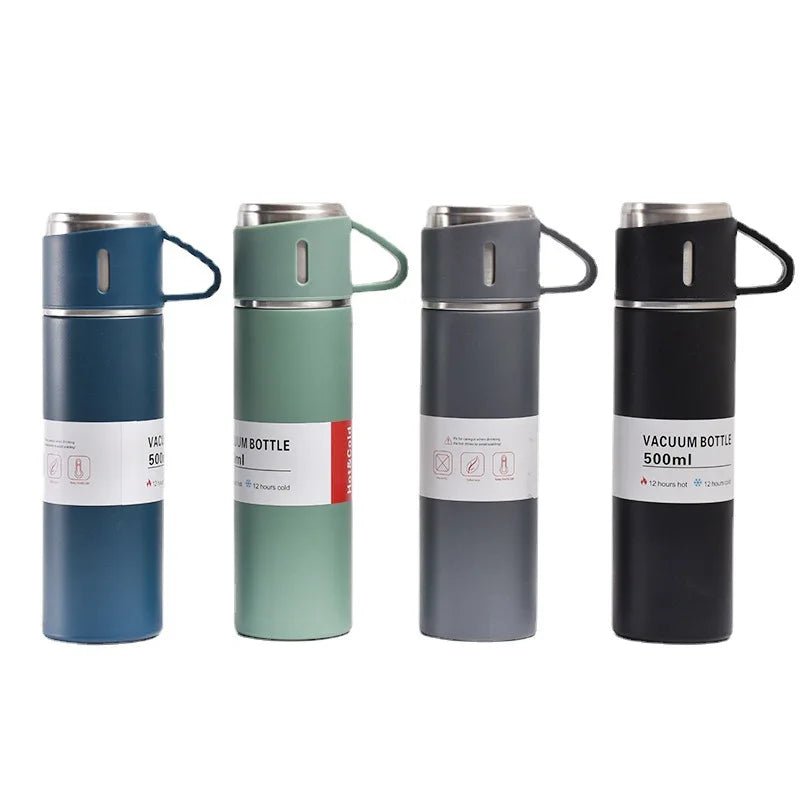 500ML Stainless Steel Vacuum Flask Gift Set Office Business Style Thermos Bottle Outdoor Hot Water Thermal Insulation Have Gift - Reboot Athletic Power – Santé, Sport et Récupération à domicile