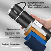 500ML Stainless Steel Vacuum Flask Gift Set Office Business Style Thermos Bottle Outdoor Hot Water Thermal Insulation Have Gift - Reboot Athletic Power – Santé, Sport et Récupération à domicile