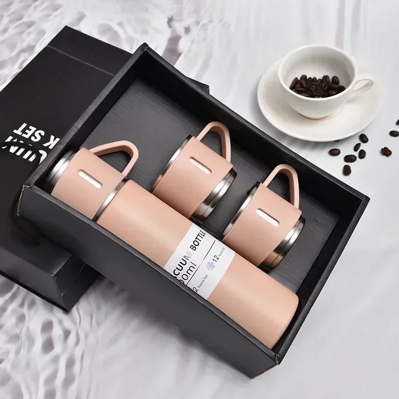 500ML Stainless Steel Vacuum Flask Office Business Style Gift Set Thermos Bottle Outdoor Hot Water Thermal Insulation Couple Cup - Reboot Athletic Power – Santé, Sport et Récupération à domicile