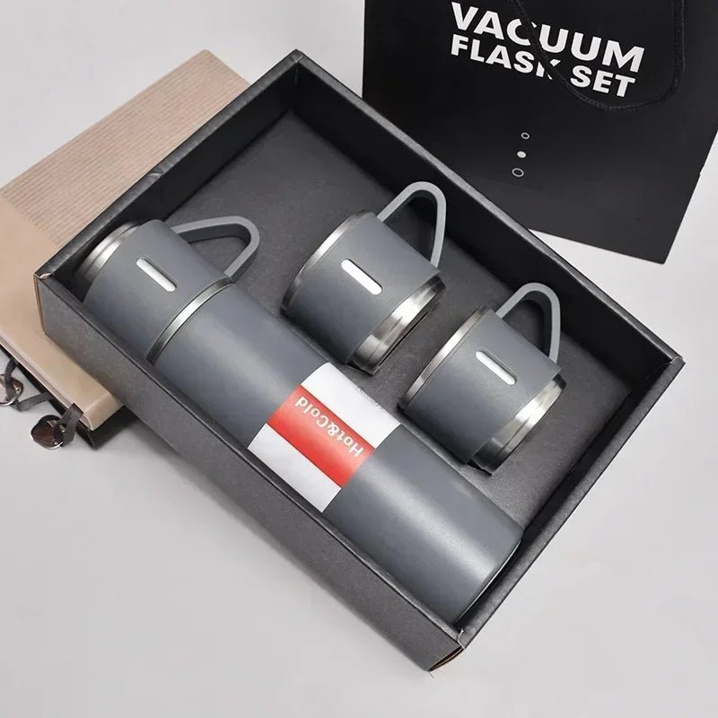 500ML Stainless Steel Vacuum Flask Office Business Style Gift Set Thermos Bottle Outdoor Hot Water Thermal Insulation Couple Cup - Reboot Athletic Power – Santé, Sport et Récupération à domicile
