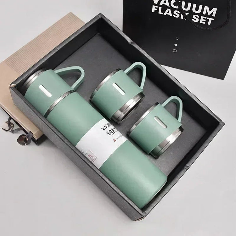 500ML Stainless Steel Vacuum Flask Office Business Style Gift Set Thermos Bottle Outdoor Hot Water Thermal Insulation Couple Cup - Reboot Athletic Power – Santé, Sport et Récupération à domicile