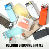 600ml Collapsible Sports Water Bottle Food - Grade Silicone Flip - Top Straw Cup with Handle for Outdoor Hiking Cycling Camping - Reboot Athletic Power – Santé, Sport et Récupération à domicile