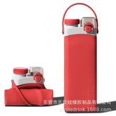 600ml Collapsible Sports Water Bottle Food - Grade Silicone Flip - Top Straw Cup with Handle for Outdoor Hiking Cycling Camping - Reboot Athletic Power – Santé, Sport et Récupération à domicile