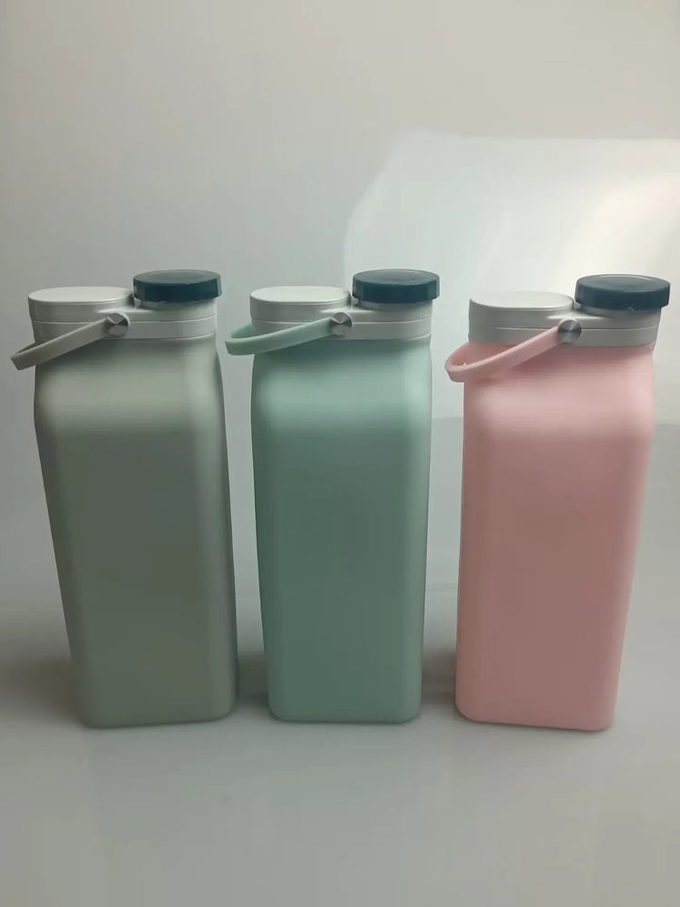 600ML Collapsible Water Bottles Cups Leakproof Valve Foldable Travel Silicone Water Bottle Cup for Gym Camping Hiking Sports - Reboot Athletic Power – Santé, Sport et Récupération à domicile