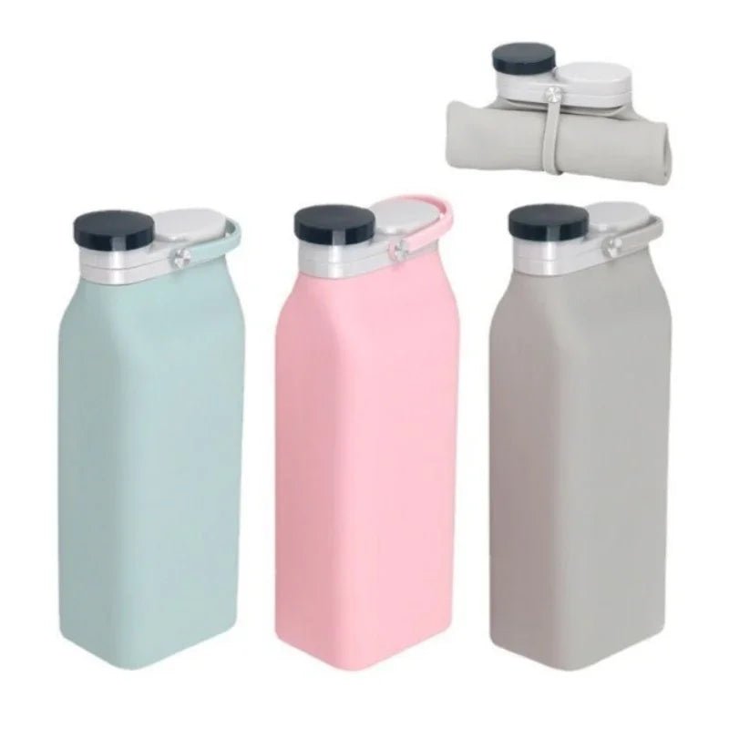 600ML Collapsible Water Bottles Cups Leakproof Valve Foldable Travel Silicone Water Bottle Cup for Gym Camping Hiking Sports - Reboot Athletic Power – Santé, Sport et Récupération à domicile