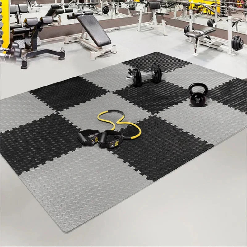 6/12 Piece Fitness Foam Mat Gym Floor Protection Interlocking Anti Skid Mats for Home Fitness Equipment Waterproof Fitness Mat - Reboot Athletic Power – Santé, Sport et Récupération à domicile