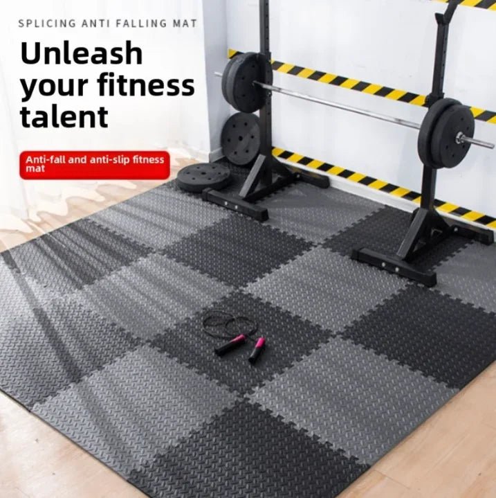 6/12 Piece Fitness Foam Mat Gym Floor Protection Interlocking Anti Skid Mats for Home Fitness Equipment Waterproof Fitness Mat - Reboot Athletic Power – Santé, Sport et Récupération à domicile