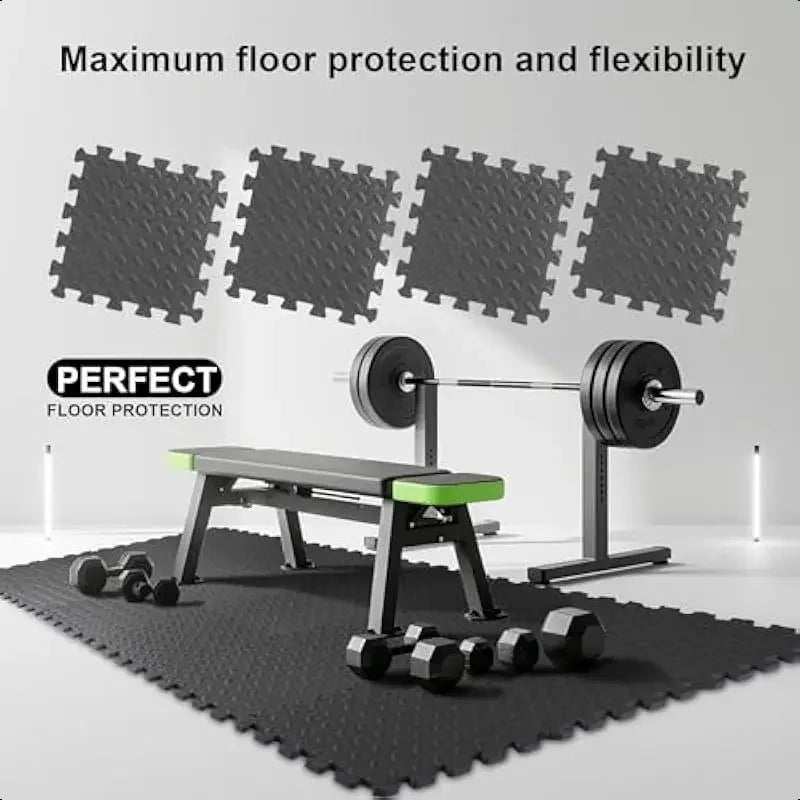 8/16pcs Interlocking Foam Floor Tiles Easy Assembly Fitness Training Rugs Soft Anti - Fall Interlocking Floor Mat Home Yoga Mat - Reboot Athletic Power – Santé, Sport et Récupération à domicile