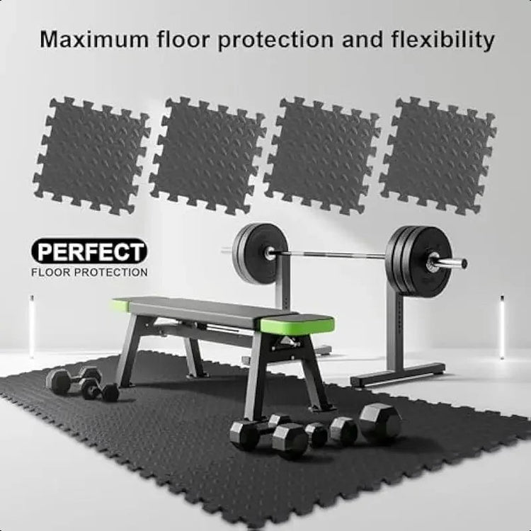 8/16pcs Interlocking Foam Floor Tiles Easy Assembly Fitness Training Rugs Soft Anti - Fall Interlocking Floor Mat Home Yoga Mat - Reboot Athletic Power – Santé, Sport et Récupération à domicile