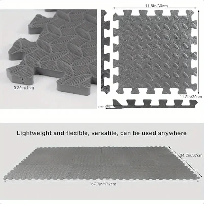 8/16pcs Interlocking Foam Floor Tiles Easy Assembly Fitness Training Rugs Soft Anti - Fall Interlocking Floor Mat Home Yoga Mat - Reboot Athletic Power – Santé, Sport et Récupération à domicile