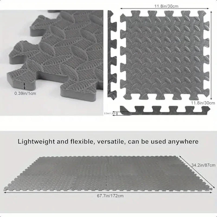 8/16pcs Interlocking Foam Floor Tiles Easy Assembly Fitness Training Rugs Soft Anti - Fall Interlocking Floor Mat Home Yoga Mat - Reboot Athletic Power – Santé, Sport et Récupération à domicile