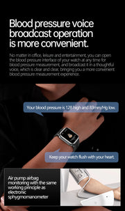 2025 New For XIAOMI Ultra Air Bag SmartWatch Men Blood Fat ECG+PPG Blood Pressure Broadcast NFC HD BT Call Health Bracelet Woman