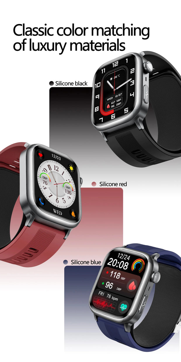 2025 New For XIAOMI Ultra Air Bag SmartWatch Men Blood Fat ECG+PPG Blood Pressure Broadcast NFC HD BT Call Health Bracelet Woman