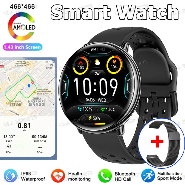 For Amazfit Active 2 GPS Smart Watch Men Women Ai GPT Amoled Waterproof Sport  SmartWatch Compass NFC BT Call Watches for