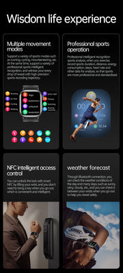 2025 New For XIAOMI Ultra Air Bag SmartWatch Men Blood Fat ECG+PPG Blood Pressure Broadcast NFC HD BT Call Health Bracelet Woman