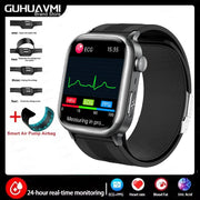 2025 New For XIAOMI Ultra Air Bag SmartWatch Men Blood Fat ECG+PPG Blood Pressure Broadcast NFC HD BT Call Health Bracelet Woman