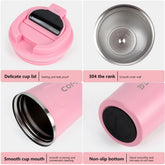 B01 - 0059 Double Vacuum Insulation 500ml Tumbler Stainless Steel Smart Water Bottle Coffee Mug Cups with Led Temperature Lid - Reboot Athletic Power – Santé, Sport et Récupération à domicile