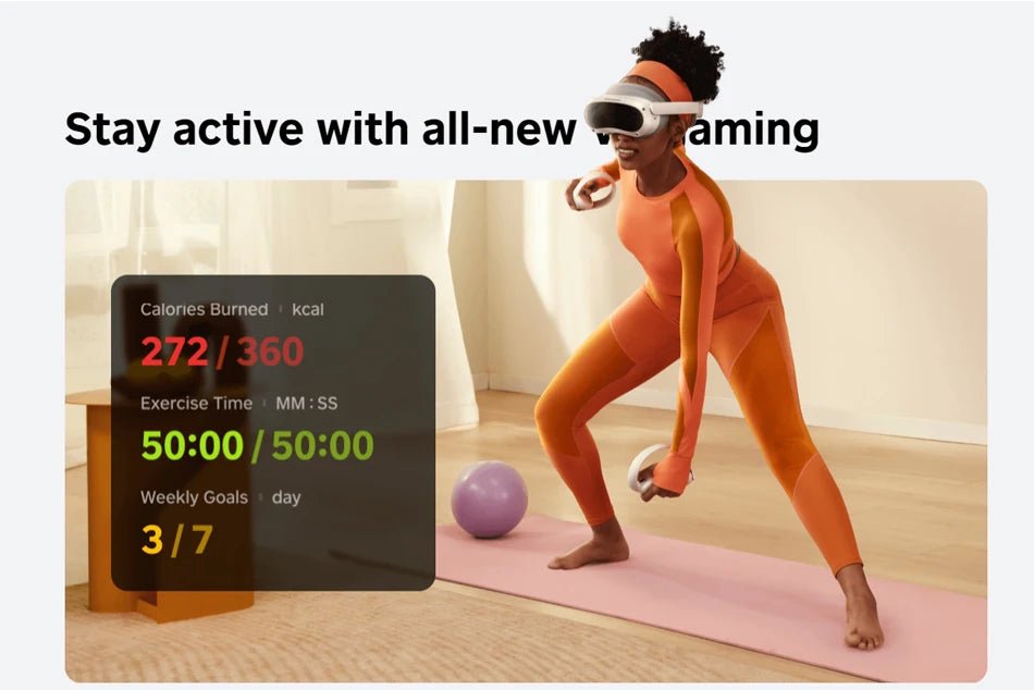 Casque de réalité virtuelle tout - en - un RC Pico 4 VR avec lunettes 3D et écran 4K+ pour le métavers et le streaming de jeux. - Reboot Athletic Power – Santé, Sport et Récupération à domicile