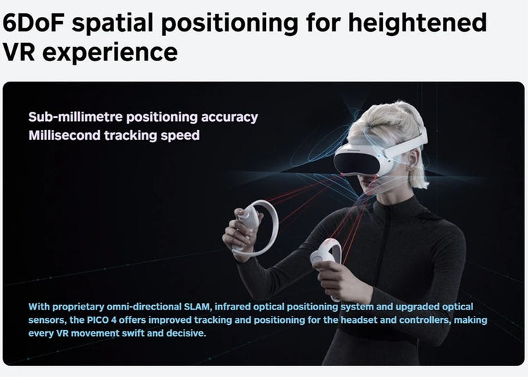 Casque de réalité virtuelle tout - en - un RC Pico 4 VR avec lunettes 3D et écran 4K+ pour le métavers et le streaming de jeux. - Reboot Athletic Power – Santé, Sport et Récupération à domicile