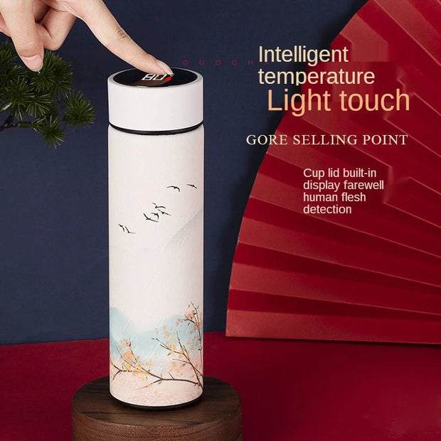 Chinese Style Thermo Bottle Cup Smart Temperature Display Potable Heat Hold Vacuum Flask For Thermos Mug Cups 500ML - Reboot Athletic Power – Santé, Sport et Récupération à domicile