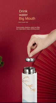 Chinese Style Thermo Bottle Cup Smart Temperature Display Potable Heat Hold Vacuum Flask For Thermos Mug Cups 500ML - Reboot Athletic Power – Santé, Sport et Récupération à domicile