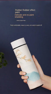 Chinese Style Thermo Bottle Cup Smart Temperature Display Potable Heat Hold Vacuum Flask For Thermos Mug Cups 500ML - Reboot Athletic Power – Santé, Sport et Récupération à domicile