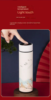 Chinese Style Thermo Bottle Cup Smart Temperature Display Potable Heat Hold Vacuum Flask For Thermos Mug Cups 500ML - Reboot Athletic Power – Santé, Sport et Récupération à domicile
