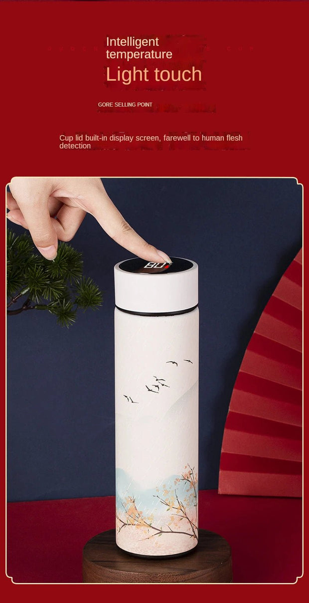 Chinese Style Thermo Bottle Cup Smart Temperature Display Potable Heat Hold Vacuum Flask For Thermos Mug Cups 500ML - Reboot Athletic Power – Santé, Sport et Récupération à domicile