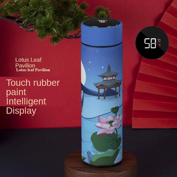 Chinese Style Thermo Bottle Cup Smart Temperature Display Potable Heat Hold Vacuum Flask For Thermos Mug Cups 500ML - Reboot Athletic Power – Santé, Sport et Récupération à domicile