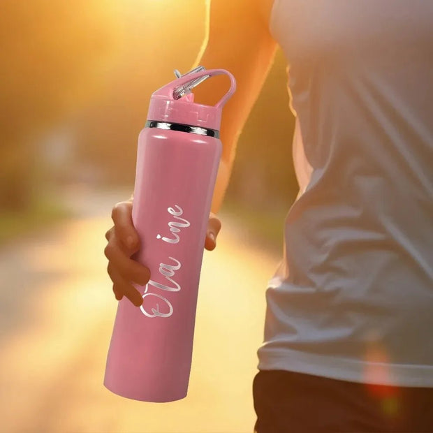 Customize Insulated Stainless Steel Water Bottle with Straw - Ideal for Outdoor Leakproof & BPA - Free Perfect Gift for Men & Wome - Reboot Athletic Power – Santé, Sport et Récupération à domicile