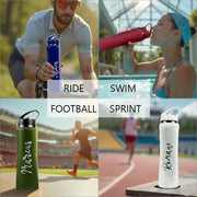 Customize Insulated Stainless Steel Water Bottle with Straw - Ideal for Outdoor Leakproof & BPA - Free Perfect Gift for Men & Wome - Reboot Athletic Power – Santé, Sport et Récupération à domicile