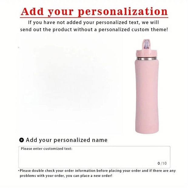 Customize Insulated Stainless Steel Water Bottle with Straw - Ideal for Outdoor Leakproof & BPA - Free Perfect Gift for Men & Wome - Reboot Athletic Power – Santé, Sport et Récupération à domicile