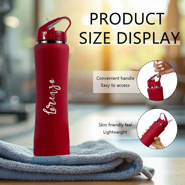 Customize Insulated Stainless Steel Water Bottle with Straw - Ideal for Outdoor Leakproof & BPA - Free Perfect Gift for Men & Wome - Reboot Athletic Power – Santé, Sport et Récupération à domicile