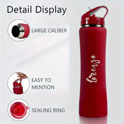 Customize Insulated Stainless Steel Water Bottle with Straw - Ideal for Outdoor Leakproof & BPA - Free Perfect Gift for Men & Wome - Reboot Athletic Power – Santé, Sport et Récupération à domicile