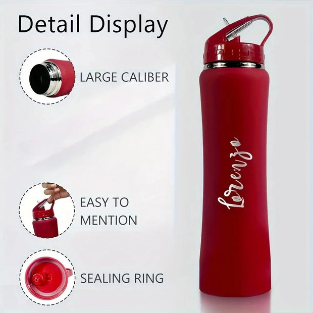 Customize Insulated Stainless Steel Water Bottle with Straw - Ideal for Outdoor Leakproof & BPA - Free Perfect Gift for Men & Wome - Reboot Athletic Power – Santé, Sport et Récupération à domicile