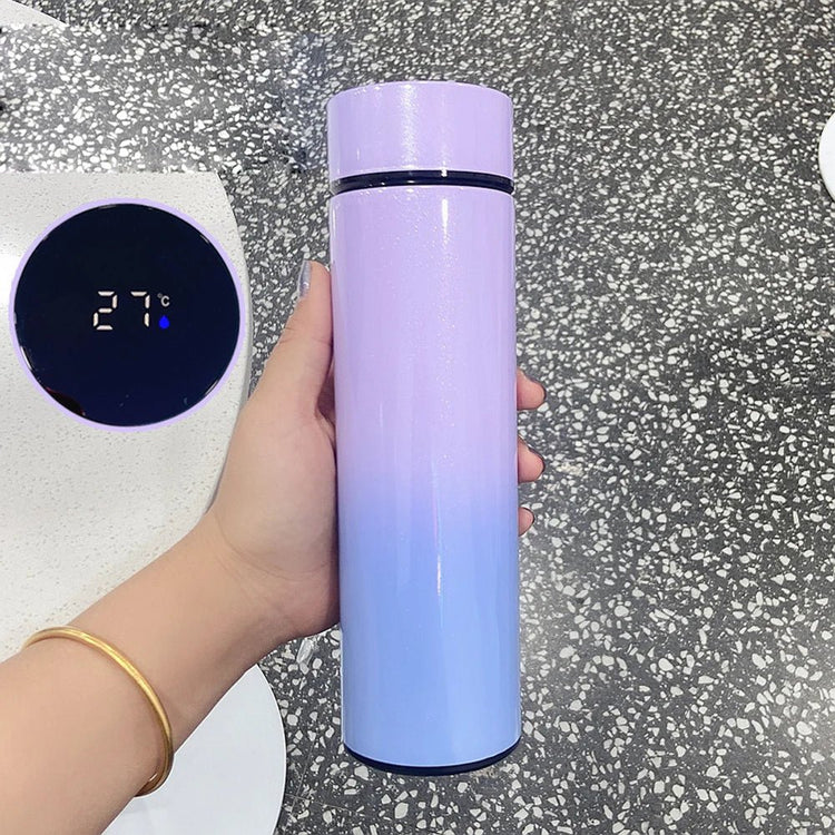 Double Digital Vacuum Insulation 500ml Thermos Tumbler Stainless Steel Smart Water Bottle with LED Temperature Display - Reboot Athletic Power – Santé, Sport et Récupération à domicile