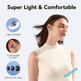 Écouteurs sans fil avec Bluetooth 5.3, réduction du bruit ENC pour les appels grâce à quatre microphones, autonomie de 50 heures. - Reboot Athletic Power – Santé, Sport et Récupération à domicile