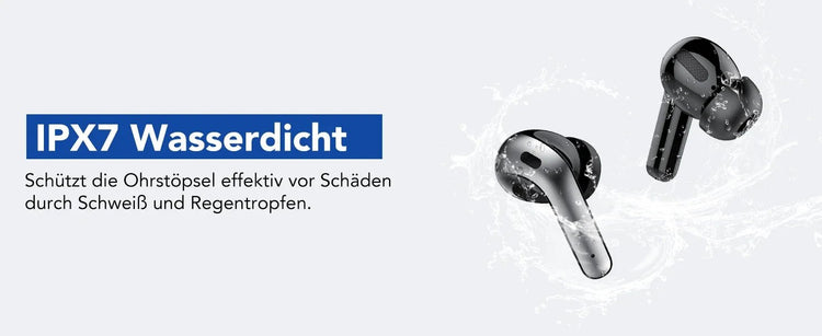 Écouteurs sans fil avec Bluetooth 5.3, réduction du bruit ENC pour les appels grâce à quatre microphones, autonomie de 50 heures. - Reboot Athletic Power – Santé, Sport et Récupération à domicile