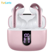 Écouteurs sans fil avec Bluetooth 5.3, réduction du bruit ENC pour les appels grâce à quatre microphones, autonomie de 50 heures. - Reboot Athletic Power – Santé, Sport et Récupération à domicile