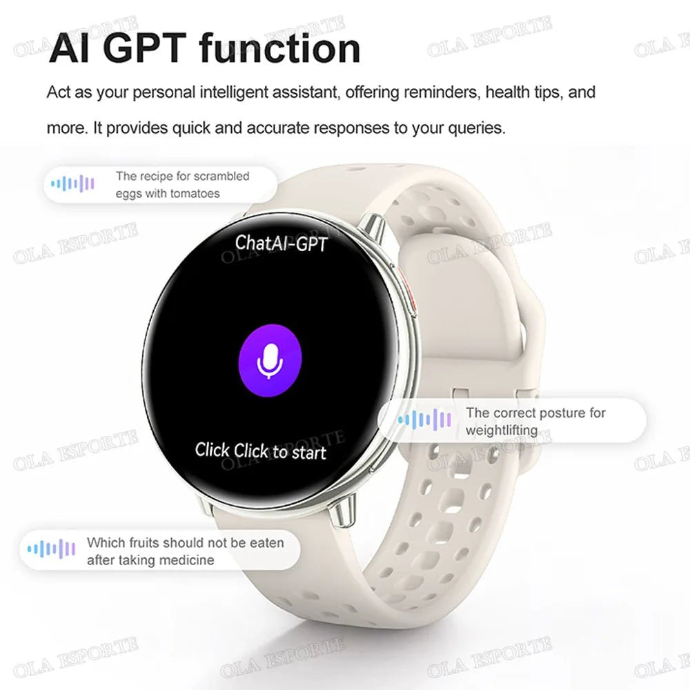 For Amazfit Active 2 GPS Smart Watch Men Women Ai GPT Amoled Waterproof Sport SmartWatch Compass NFC BT Call Watches for - Reboot Athletic Power – Santé, Sport et Récupération à domicile