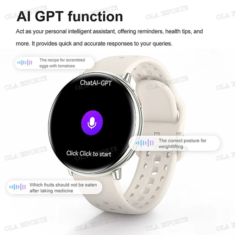 For Amazfit Active 2 GPS Smart Watch Men Women Ai GPT Amoled Waterproof Sport SmartWatch Compass NFC BT Call Watches for - Reboot Athletic Power – Santé, Sport et Récupération à domicile