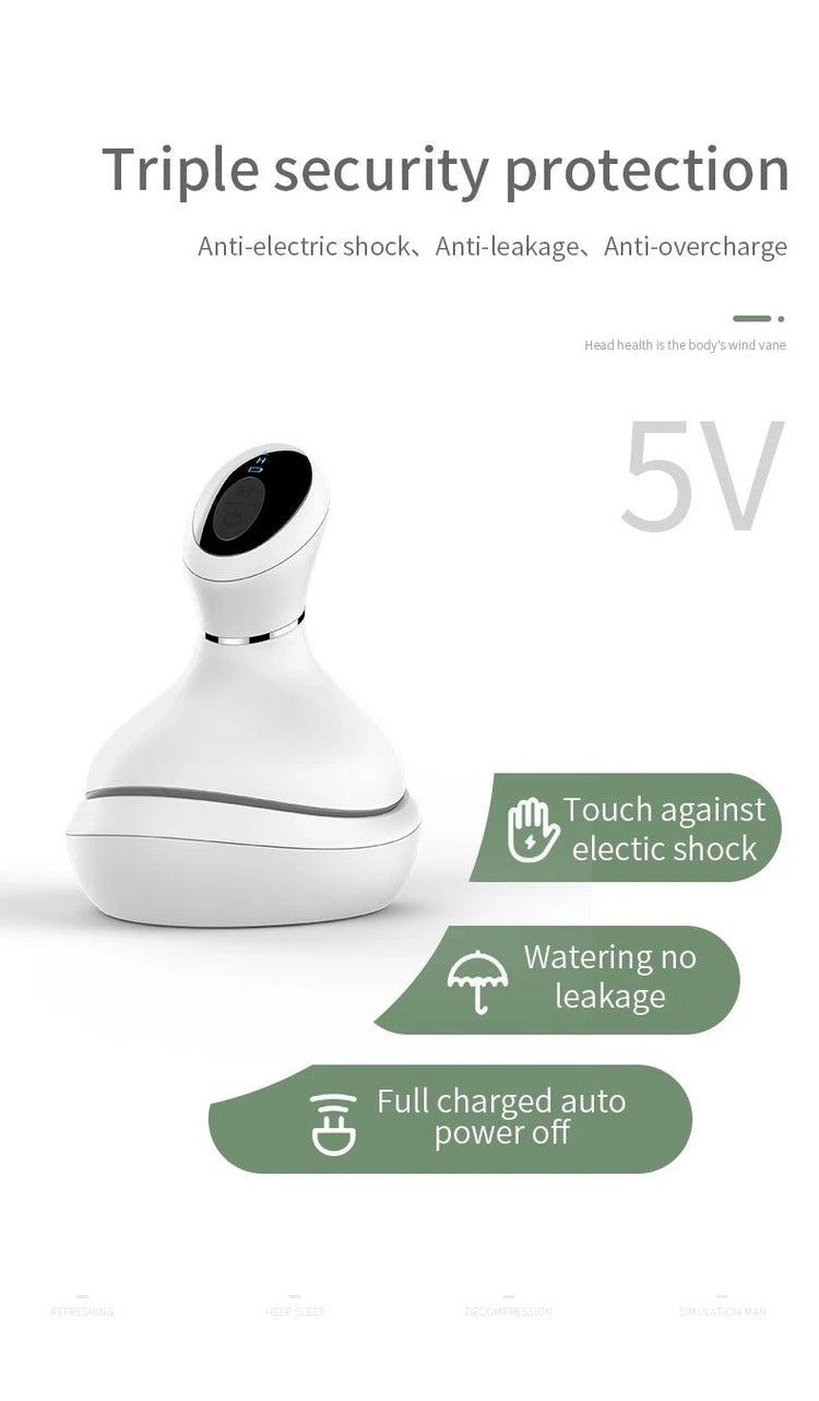 Head Massager Scalp kneading Vibration Waterproof Electric Multifunctional Wireless Portable Dragon Claw Hand Cat Pet Massager - Reboot Athletic Power – Santé, Sport et Récupération à domicile