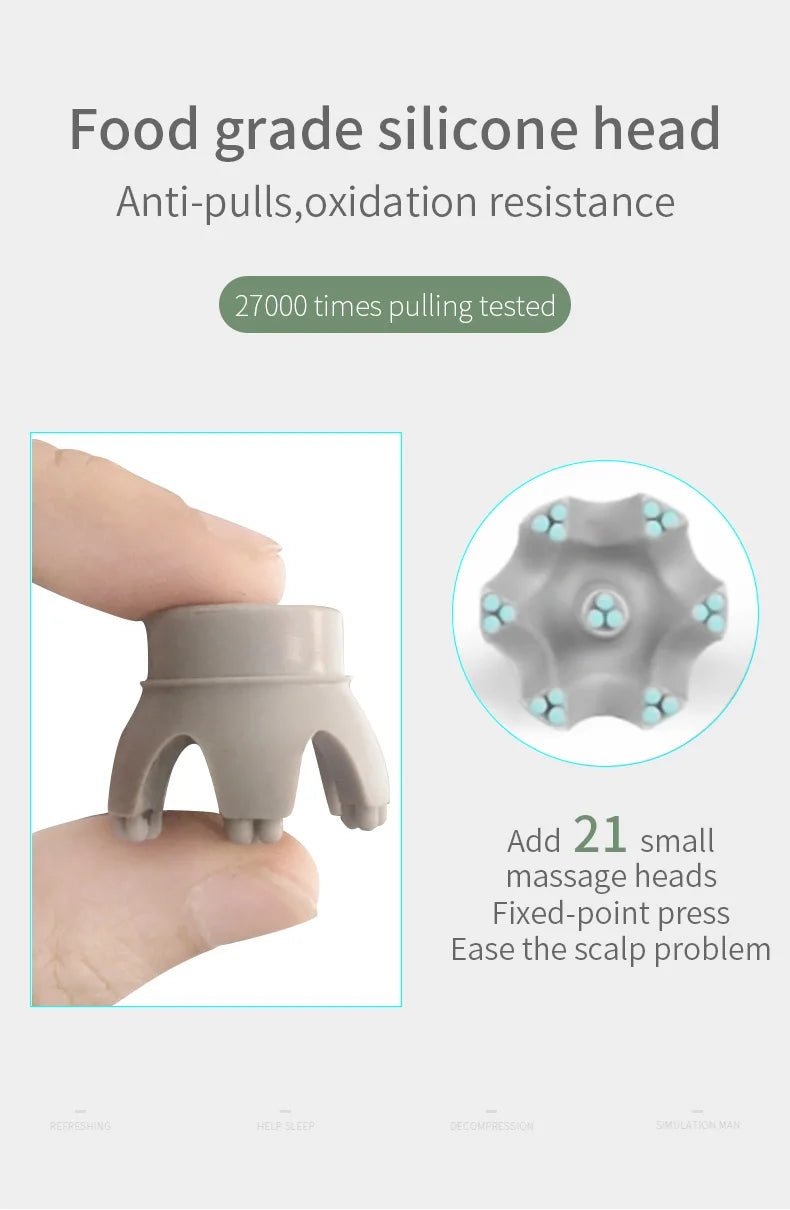 Head Massager Scalp kneading Vibration Waterproof Electric Multifunctional Wireless Portable Dragon Claw Hand Cat Pet Massager - Reboot Athletic Power – Santé, Sport et Récupération à domicile