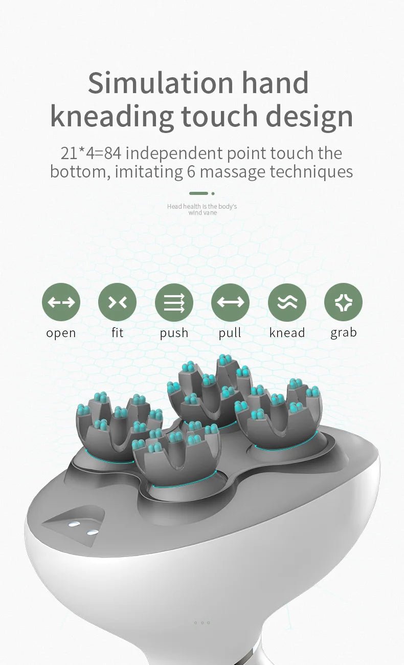 Head Massager Scalp kneading Vibration Waterproof Electric Multifunctional Wireless Portable Dragon Claw Hand Cat Pet Massager - Reboot Athletic Power – Santé, Sport et Récupération à domicile