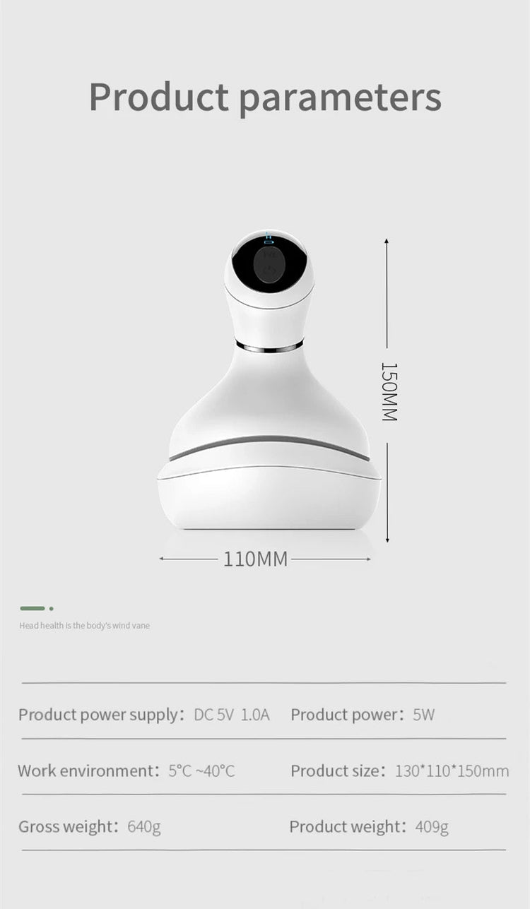 Head Massager Scalp kneading Vibration Waterproof Electric Multifunctional Wireless Portable Dragon Claw Hand Cat Pet Massager - Reboot Athletic Power – Santé, Sport et Récupération à domicile