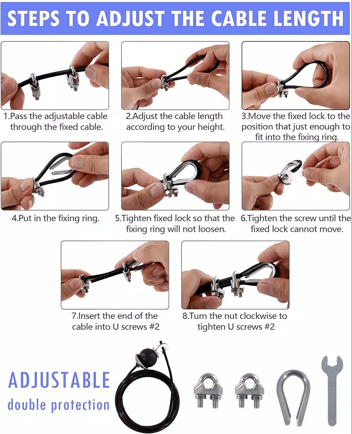 Home Fitness Pulley System – (Single Pulley with Long Pull Rod & 3 - Head Rope) - Reboot Athletic Power – Santé, Sport et Récupération à domicile