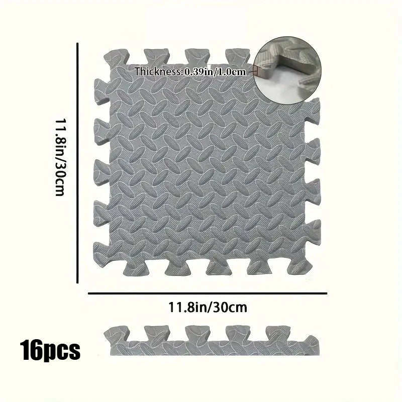 Interlocking Foam Floor Mats for Home Gym Workout Protective Puzzle Mat Tiles Waterproof EVA Padding 1/8/16Pcs - Reboot Athletic Power – Santé, Sport et Récupération à domicile