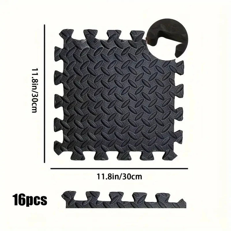 Interlocking Foam Floor Mats for Home Gym Workout Protective Puzzle Mat Tiles Waterproof EVA Padding 1/8/16Pcs - Reboot Athletic Power – Santé, Sport et Récupération à domicile