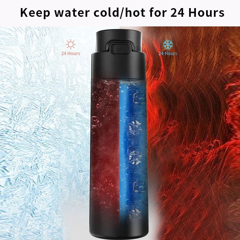 JZYZ OEM 630ml Large Stainless Steel Self Cleaning Smart Water Bottle UV Smart for Sports Camp Support APP - Reboot Athletic Power – Santé, Sport et Récupération à domicile